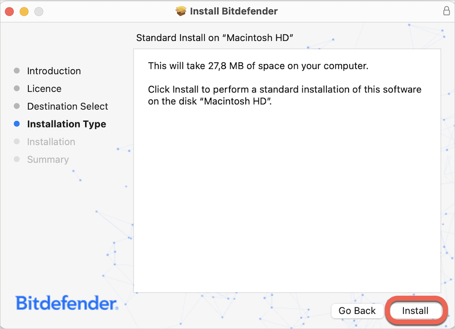 安裝 Bitdefender Antivirus for Mac
