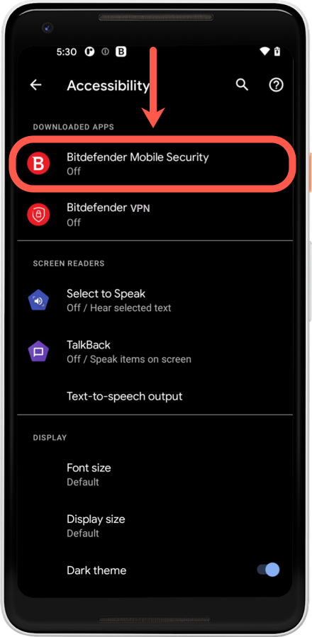 Web Protection keeps turning off - Grant Accessibility permission