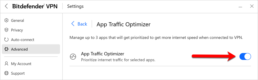 App Traffic Optimizer ON
