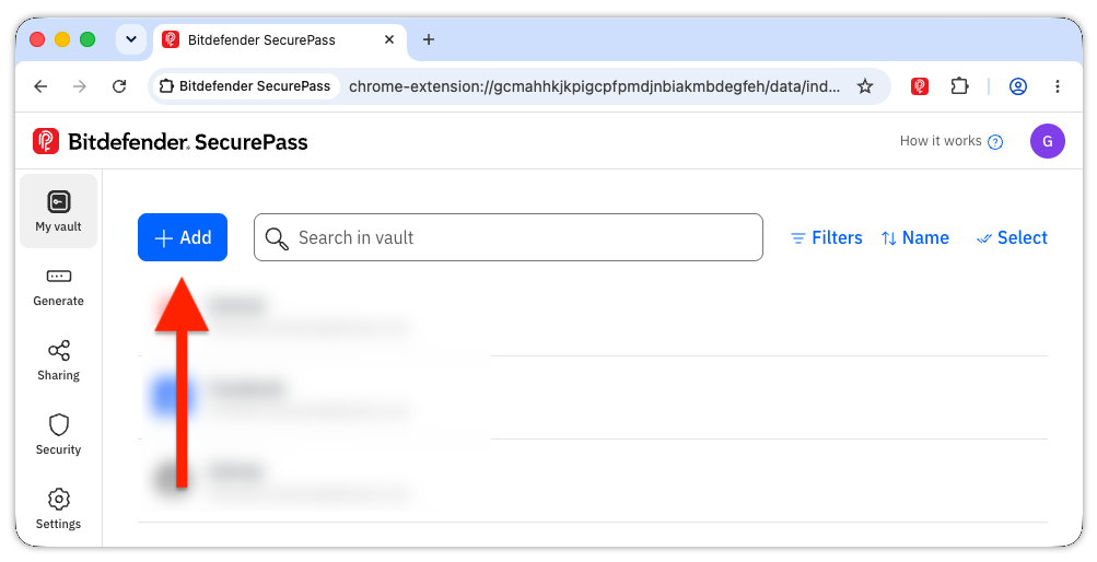 如何新增 SecurePass 資料夾