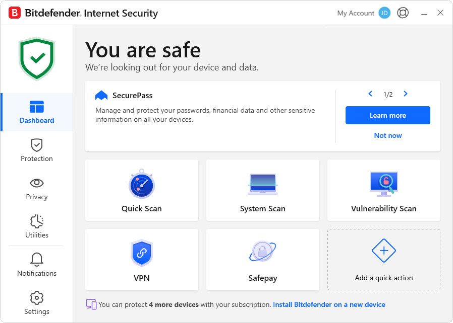 Bitdefender 網際網路安全