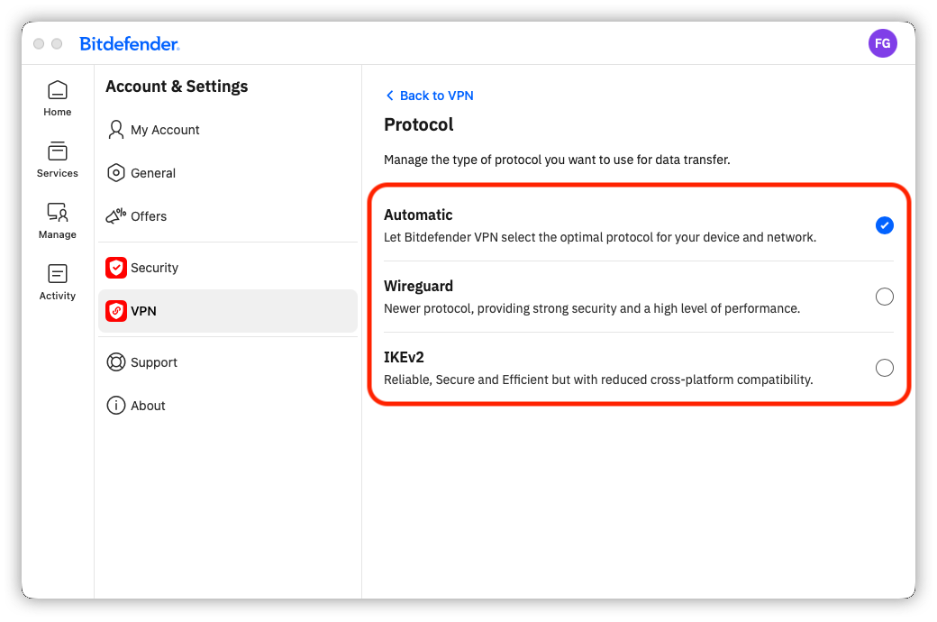 VPN 協定 - macOS