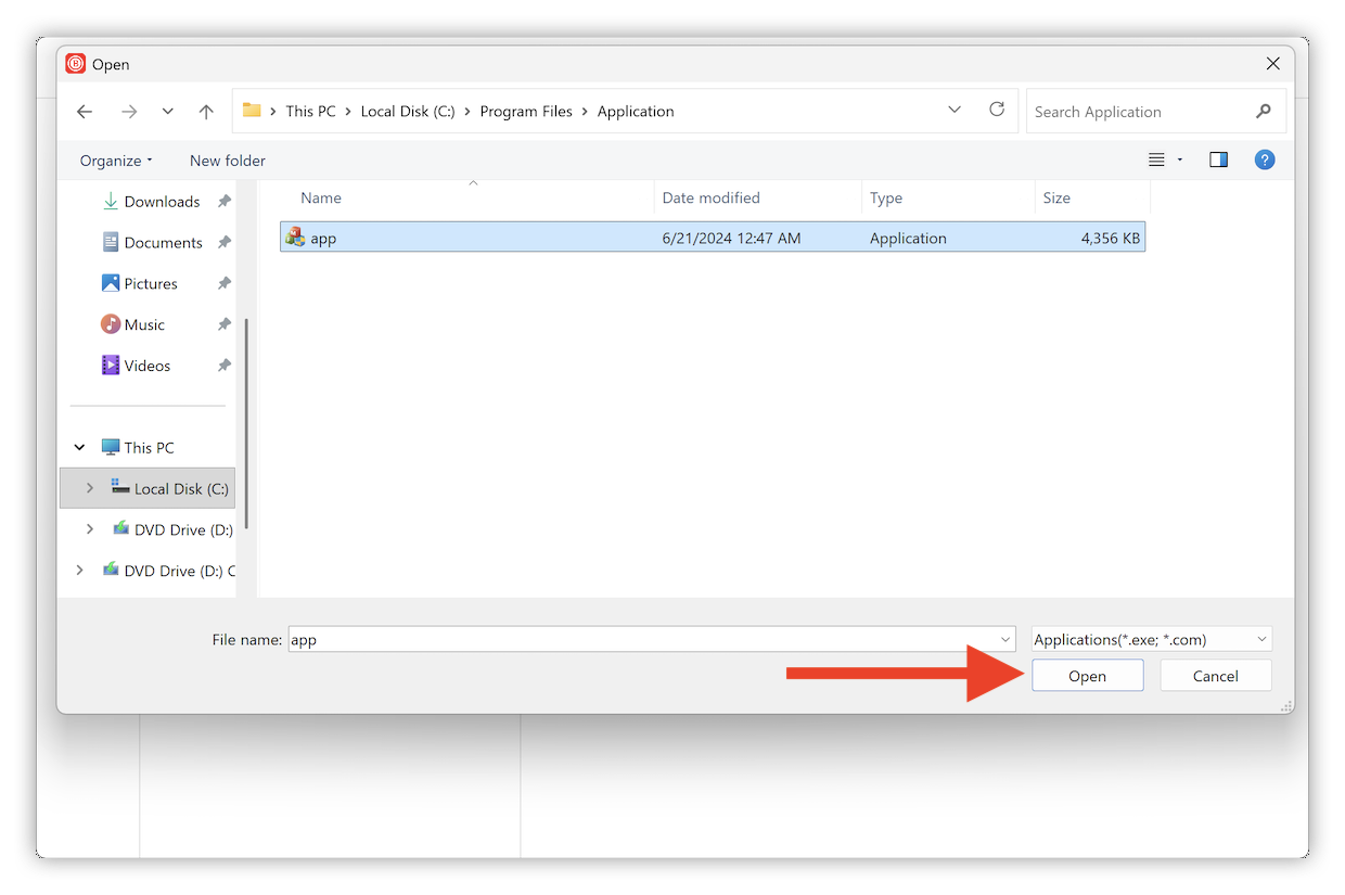 如何將應用程式新增至「分流管道」 - Windows